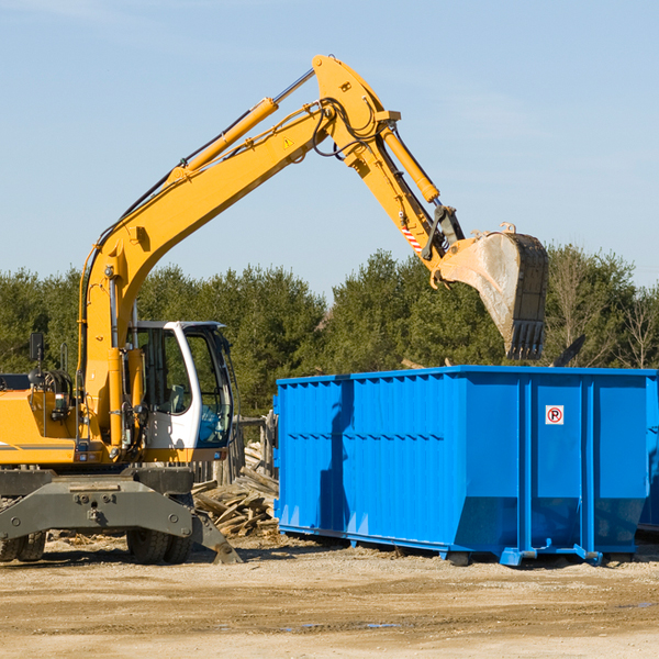 can i choose the location where the residential dumpster will be placed in Potter